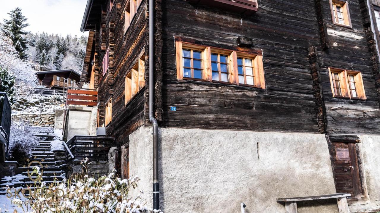 Heimeliges Walliserhaus Fiesch Dış mekan fotoğraf