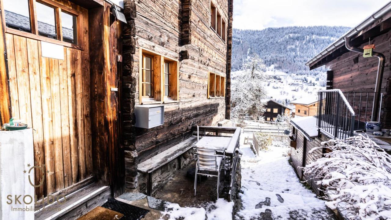 Heimeliges Walliserhaus Fiesch Dış mekan fotoğraf