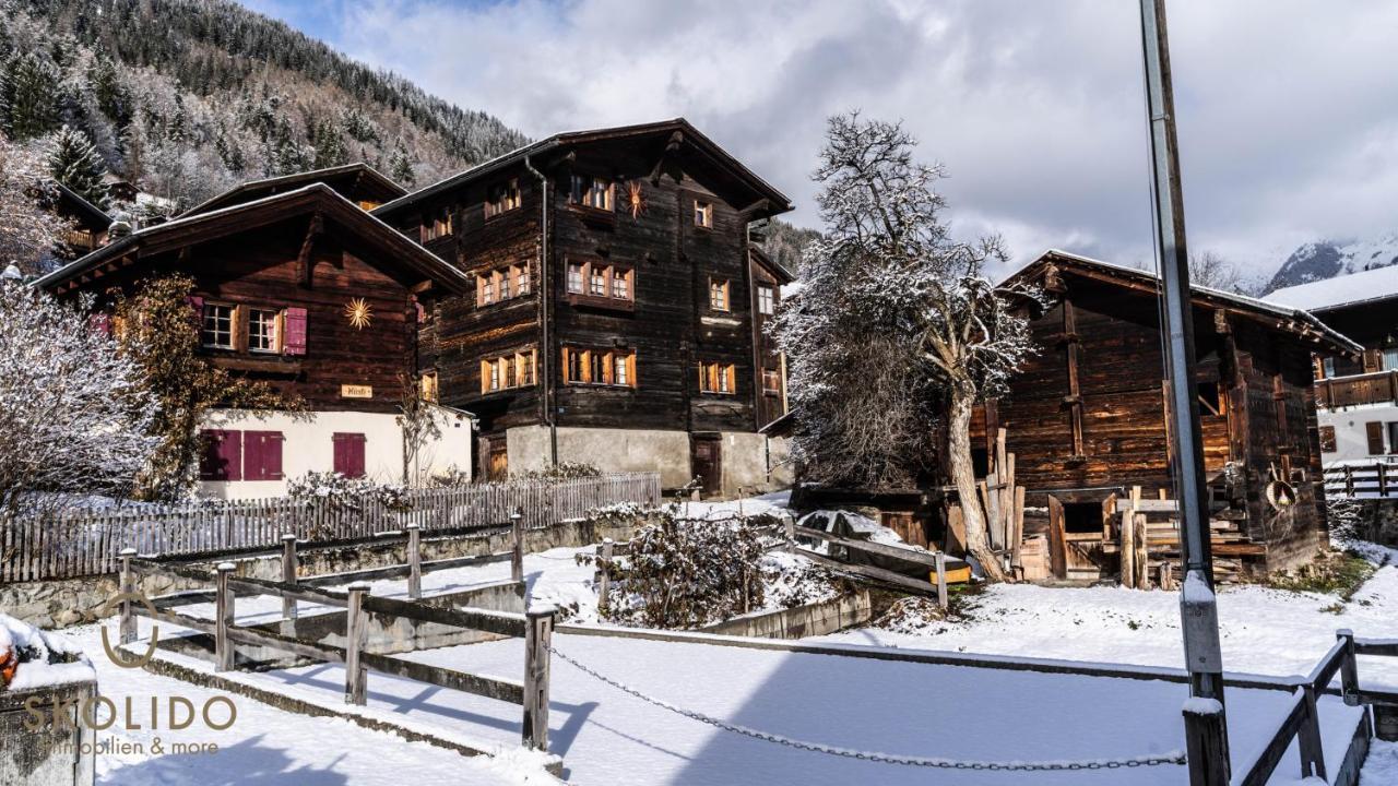 Heimeliges Walliserhaus Fiesch Dış mekan fotoğraf